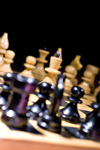 Figury szachowe — Zdjęcie stockowe