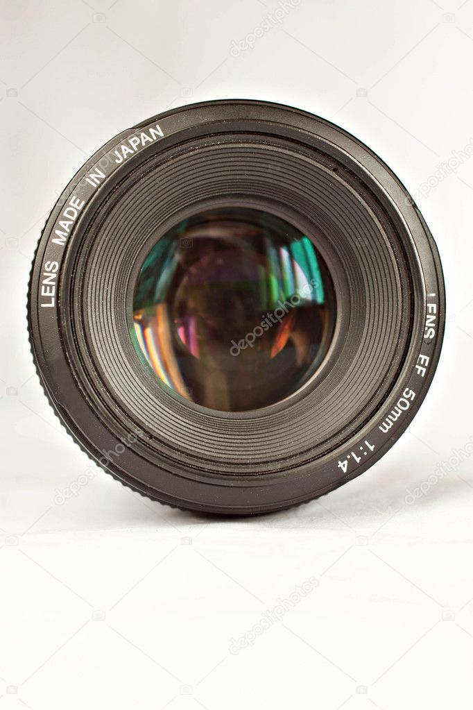 Lens of the photo camera