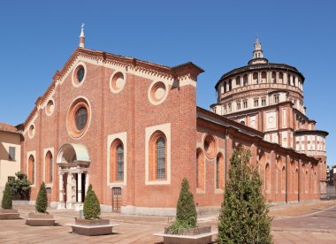 Santa Maria delle Grazie in Milan (Italy) clipart