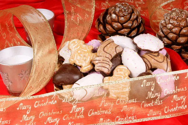 stock image Assorted Christmas gingerbread cookies