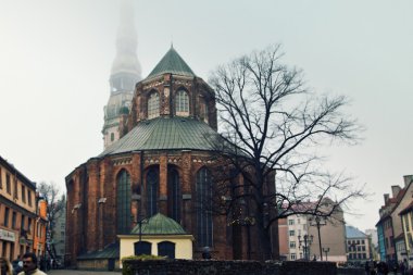 St.Peters church in Riga clipart