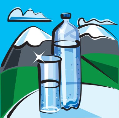 Mineral water clipart