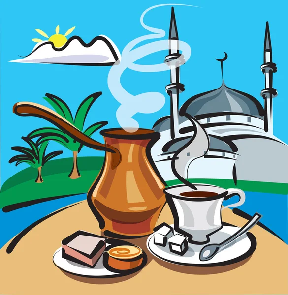 Café turco — Archivo Imágenes Vectoriales