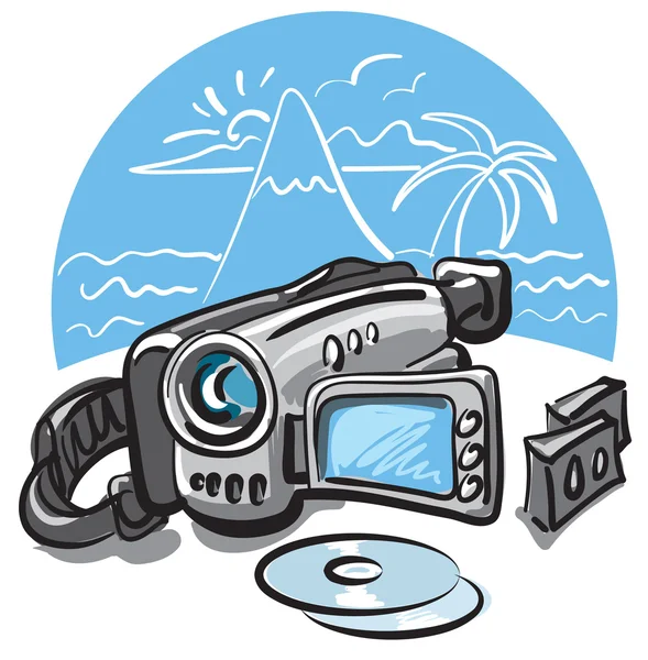 Video kamera — Stok Vektör