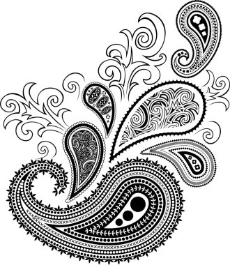 Paisley design clipart