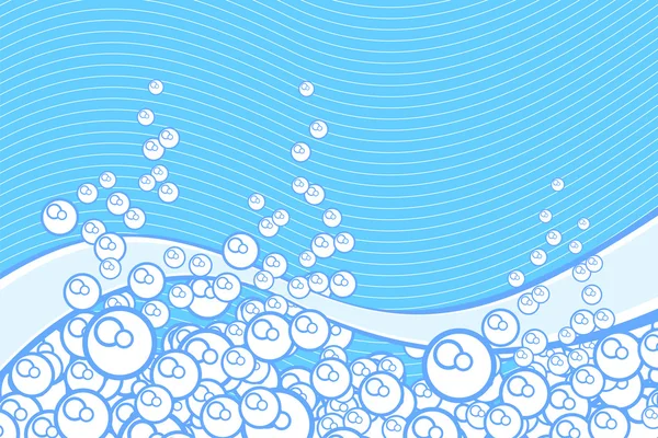 Vector illustration of a bubbly background — Stock Vector