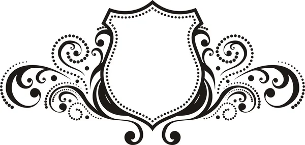 Wappen mit Designelementen im Vintage-Stil, Verwendung für Logo, Rahmen — Stockvektor