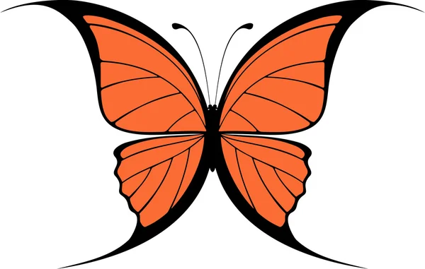 Butterfly design isolerad på vit bakgrund — Stock vektor