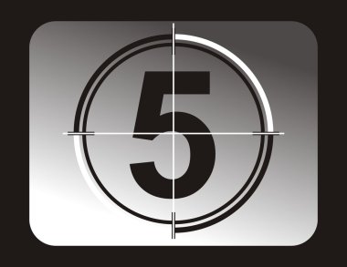 Countdown numbers clipart