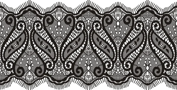 Diseño de encaje bordado — Archivo Imágenes Vectoriales