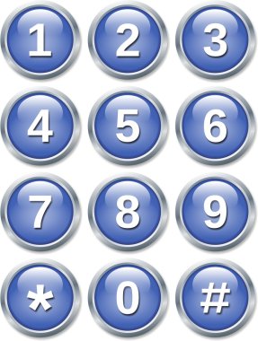 Dial buttons clipart