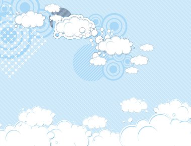 Surreal sky, abstract composition with copy space clipart