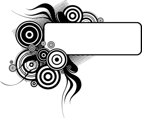 Abstrakt groovy bakgrund med kopia utrymme — Stock vektor