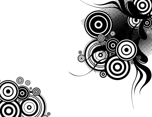 Fond groovy abstrait avec espace de copie — Image vectorielle