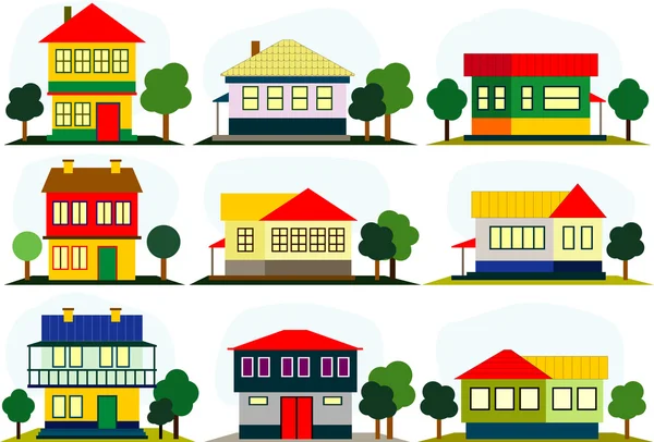 stock vector Houses icons