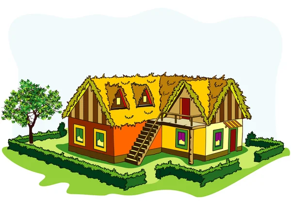 Деревенский дом — стоковый вектор