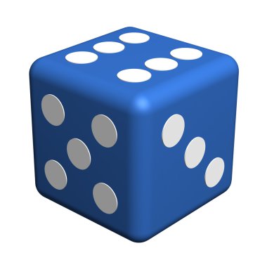 Playing dice clipart