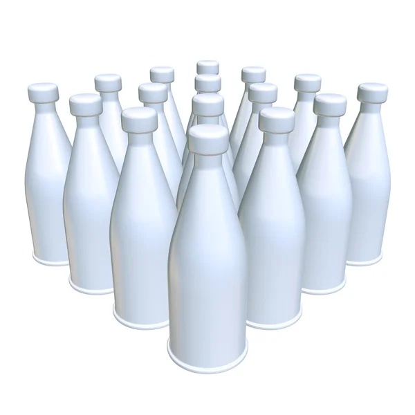 Blank plastic bottles — Stock Photo, Image