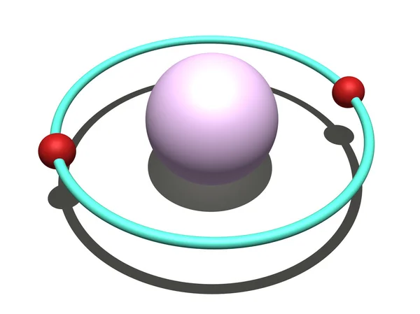Átomo de hélio — Fotografia de Stock