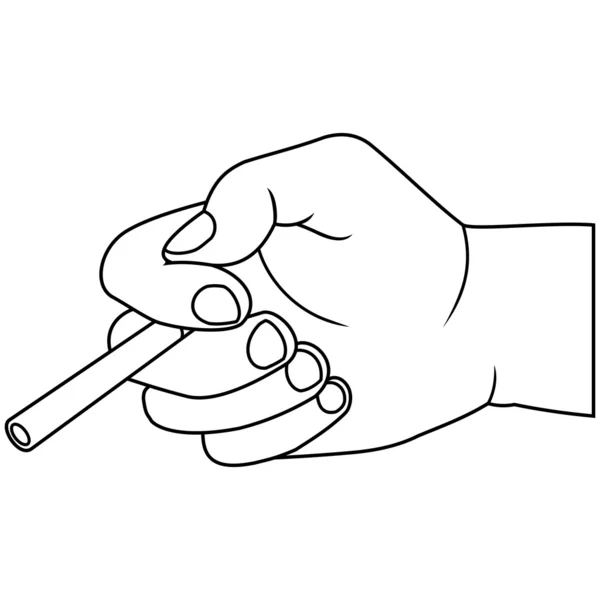 Рука з цигаркою — стоковий вектор