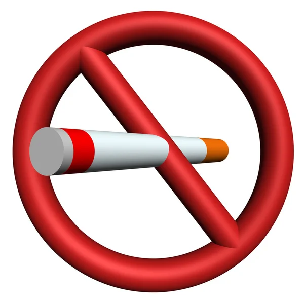 停止吸烟标志 — 图库照片