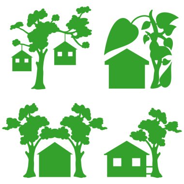 yeşil evleri simgeler