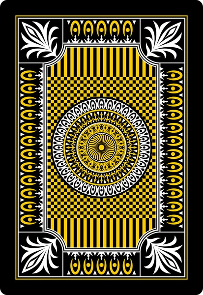 Playing card back side 62x90 mm — Stock Vector