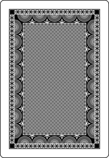 Hrací karta zadní strana 62 x 90 mm — Stockový vektor