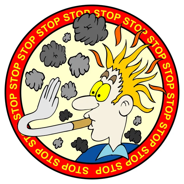 Arrêtez de fumer signe — Image vectorielle