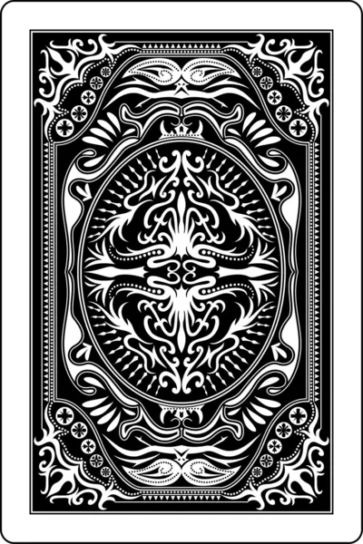 Playing card back side 60x90 mm — Stock Vector