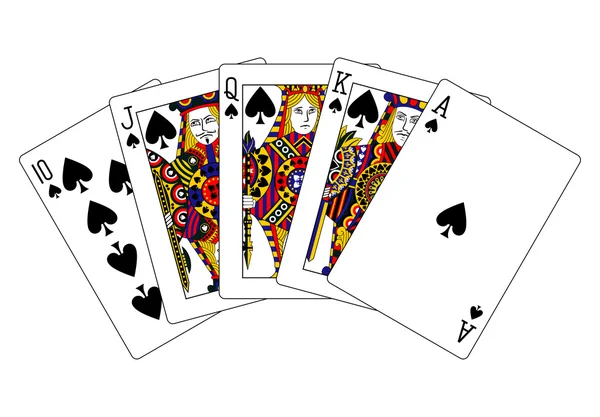 Pik poker królewski — Zdjęcie stockowe