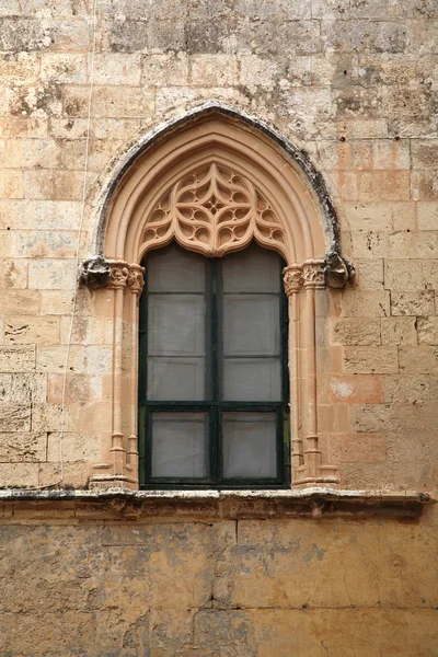 stock image Balconies and windows in Malta, an ancient city