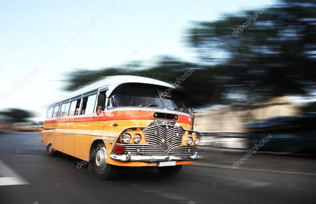 The iconic Malta public buses