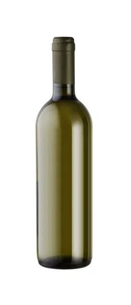 Botella de vino aislado sobre fondo blanco con un pa recorte dibujado a mano —  Fotos de Stock