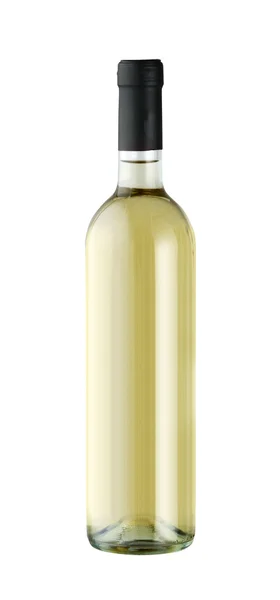 Botella de vino aislado sobre fondo blanco con un pa recorte dibujado a mano —  Fotos de Stock