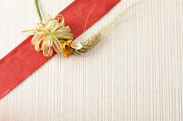 Gift background with ribbon and bow — Stock Photo, Image