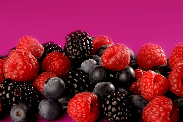 Stock image Raspberries and blueberries