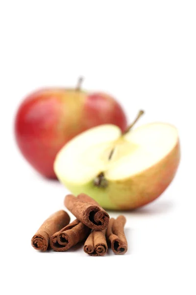 Jablka a skořice — Stock fotografie