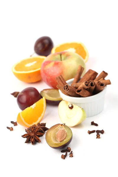 Frukter och kryddor — Stockfoto