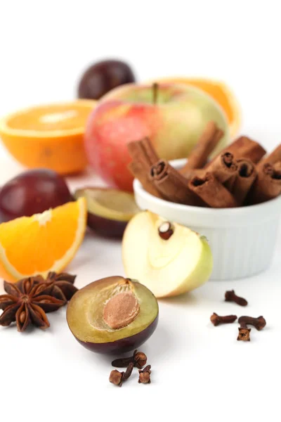 Frukter och kryddor — Stockfoto