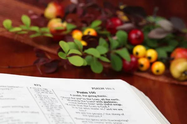 Biblia de Acción de Gracias —  Fotos de Stock