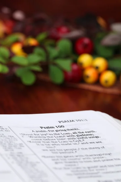 Díkůvzdání bible — Stock fotografie
