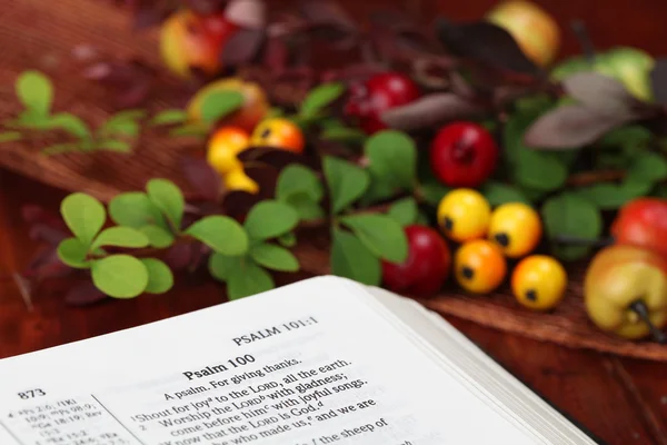 Biblia de Acción de Gracias —  Fotos de Stock