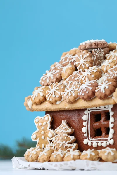 Casa de pão de gengibre de Natal — Fotografia de Stock