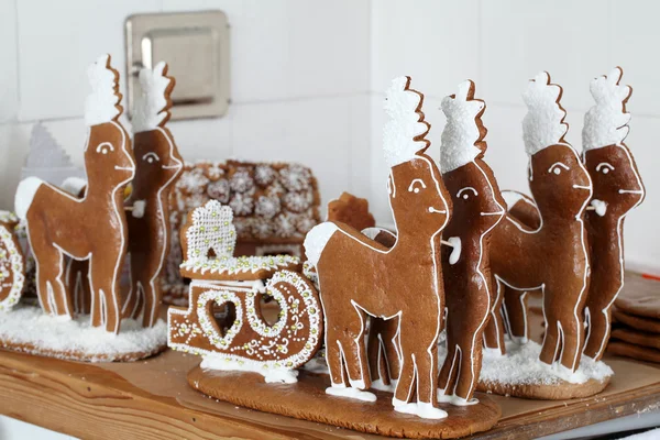 Gingerbread reindeers — Stock Photo, Image