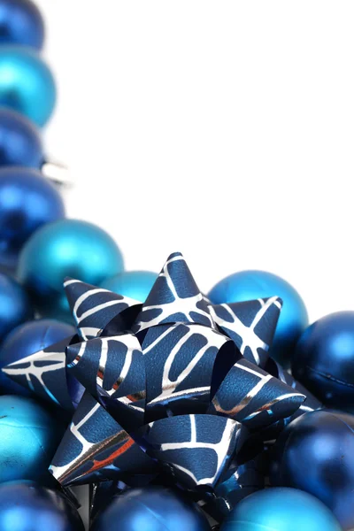 Blue Christmas ornaments — Stock Photo, Image