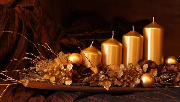 Gold Christmas decoration — Stock Photo, Image