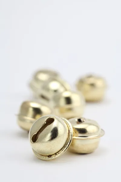 Złota jingle bells — Zdjęcie stockowe