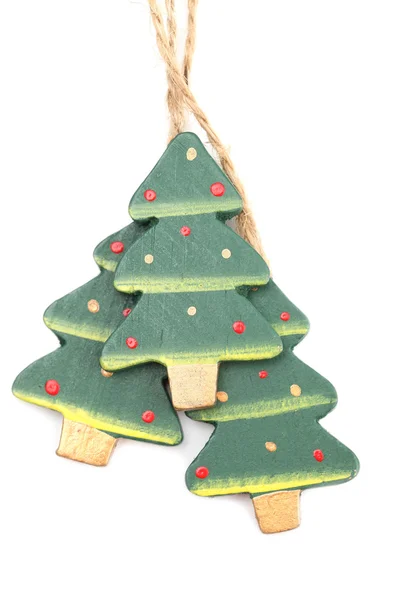 Wooden Christmas trees — Stock Photo, Image
