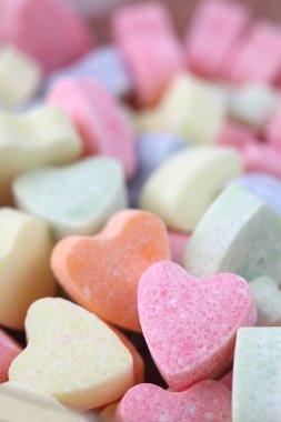 Candy hearts background clipart